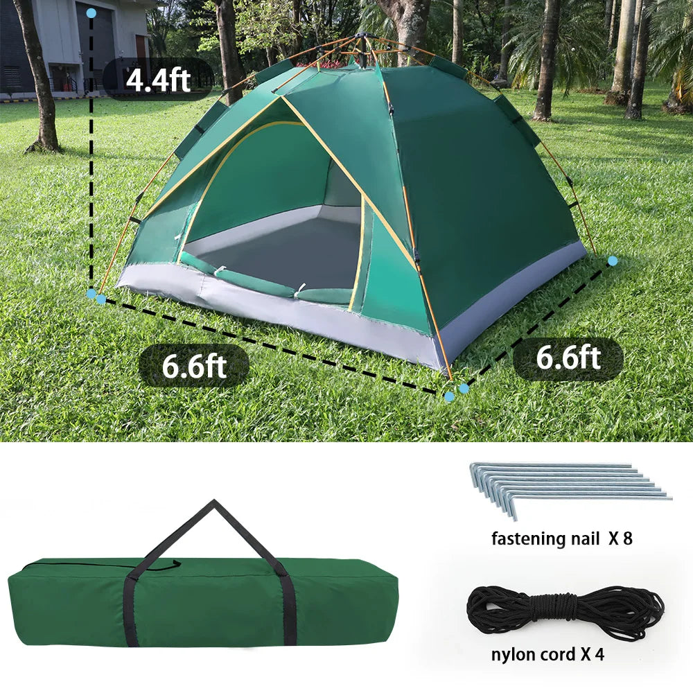Automatische Camping Tent – 3-4 Persoons Waterdichte Pop-up Tent