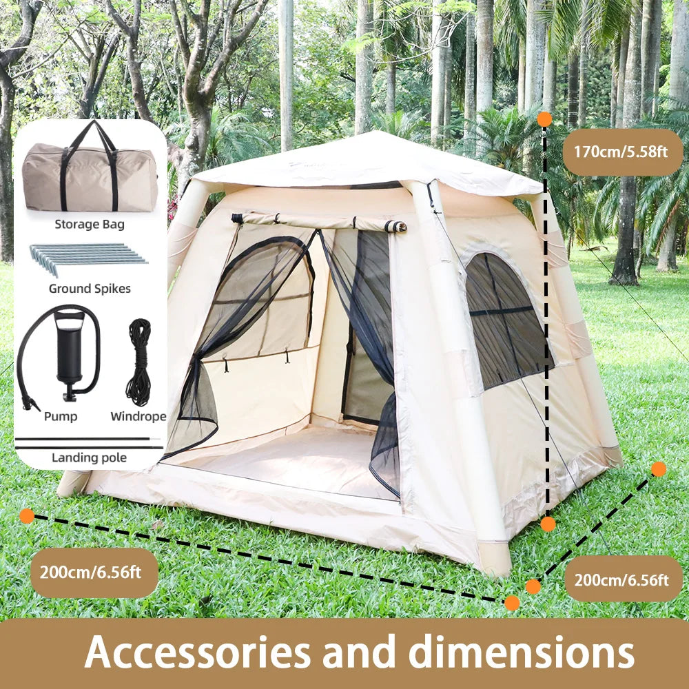 Opvouwbare Opblaasbare Outdoor Tent - Automatische Zon- en Regenbestendige Kampeertent