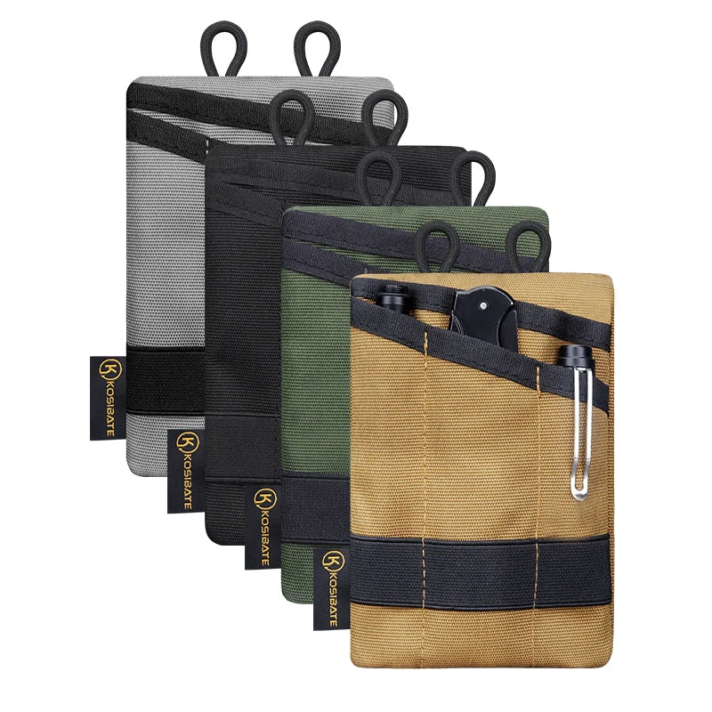 Kosibate Tactical EDC MOLLE Pouch - Mini Wallet en Sleutelhouder voor Outdoor, Camping en Hiking