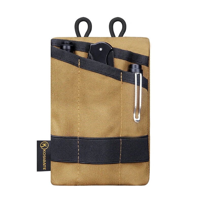 Kosibate Tactical EDC MOLLE Pouch - Mini Wallet en Sleutelhouder voor Outdoor, Camping en Hiking