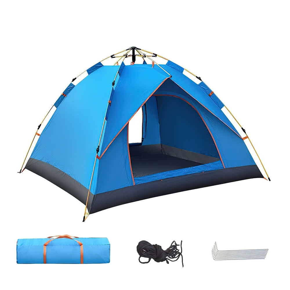 Automatic Double Camping Tent - Waterproof, UV Protection, Quick Set Up, Suitable for 2 Persons