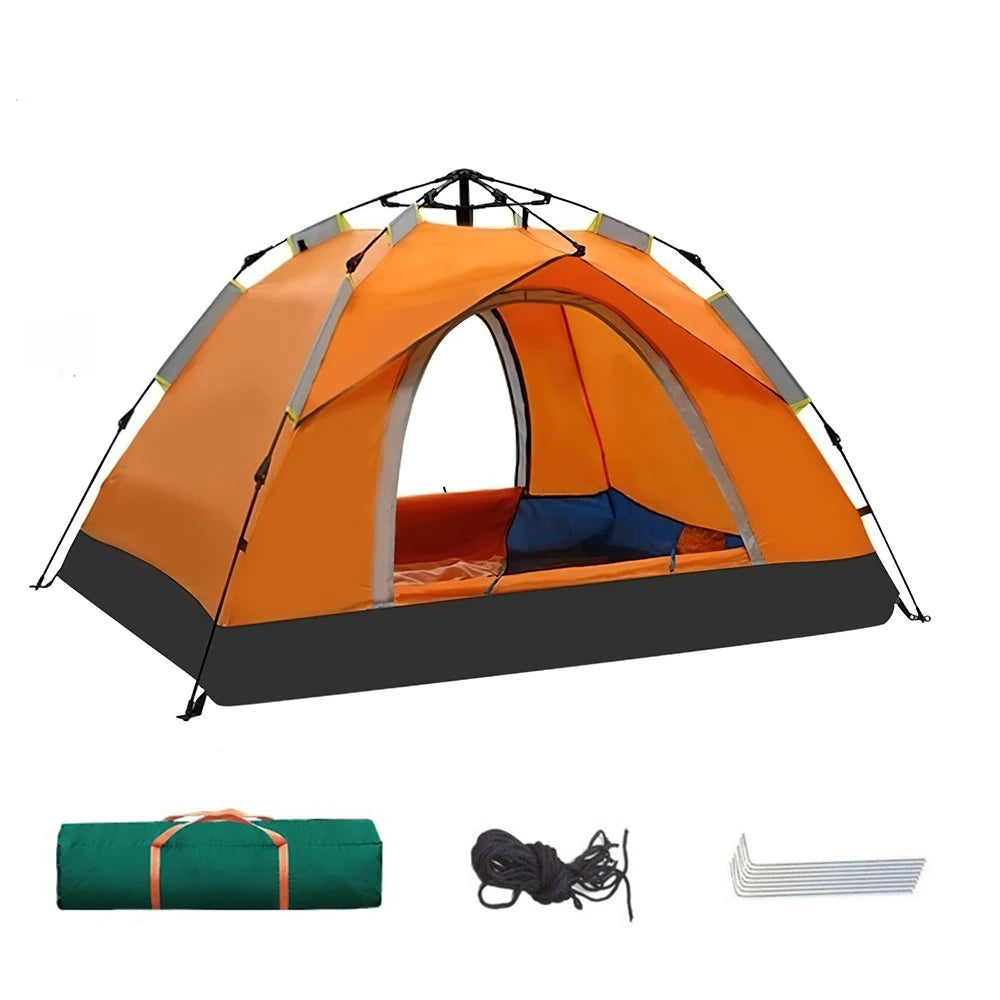 Automatic Double Camping Tent - Waterproof, UV Protection, Quick Set Up, Suitable for 2 Persons