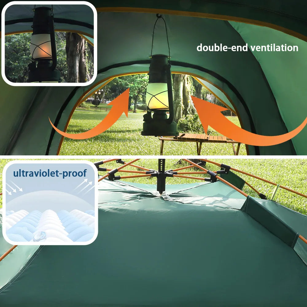 Automatische Camping Tent – 3-4 Persoons Waterdichte Pop-up Tent