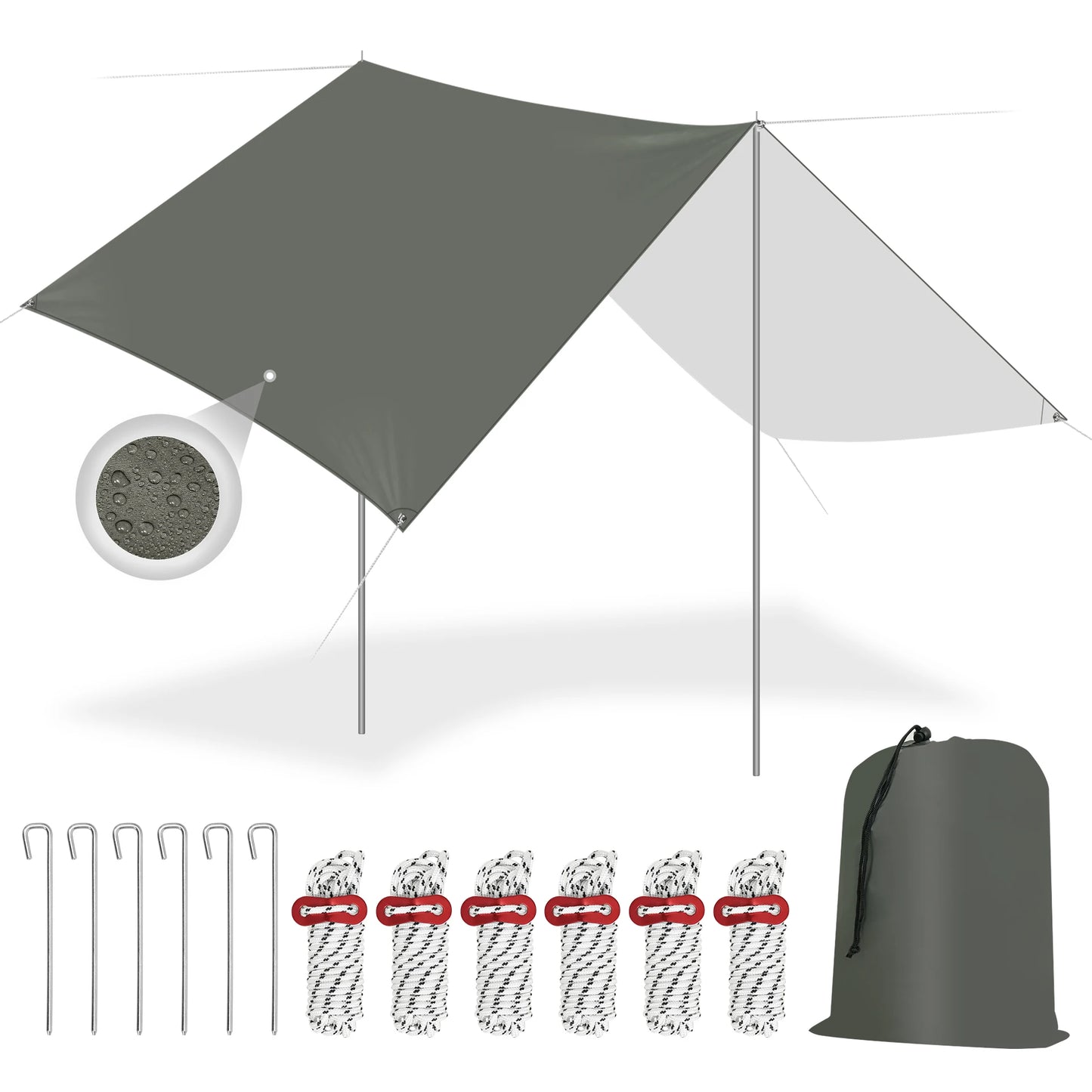 Outdoor Beschermende Camping Waterdichte Tarpaulin – UV & Regenbestendig
