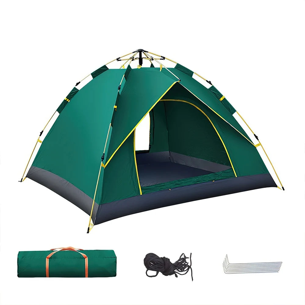 Automatic Double Camping Tent - Waterproof, UV Protection, Quick Set Up, Suitable for 2 Persons