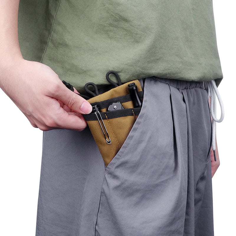 Kosibate Tactical EDC MOLLE Pouch - Mini Wallet en Sleutelhouder voor Outdoor, Camping en Hiking