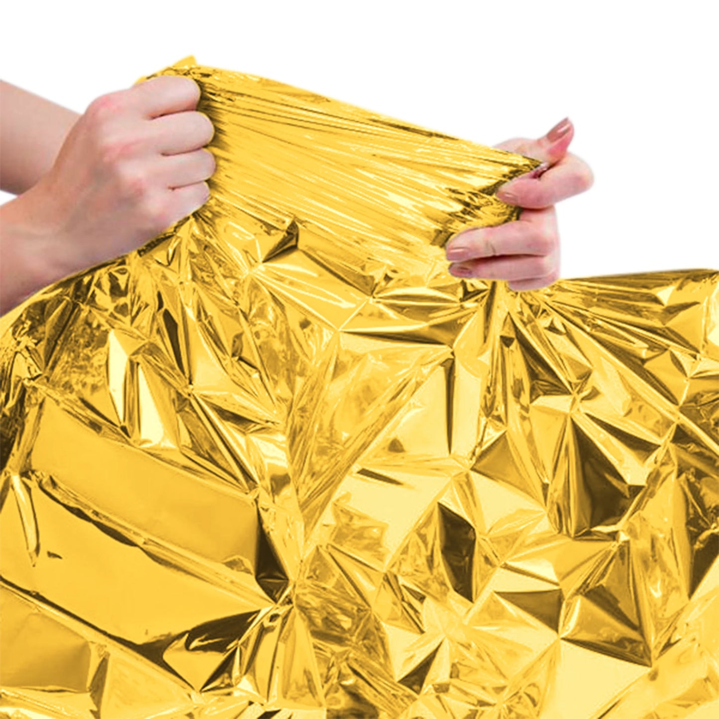 Muntrade Nood Thermo Deken | Gouden en Zilver Aluminized Isothermische Deken voor Survival en Eerste Hulp