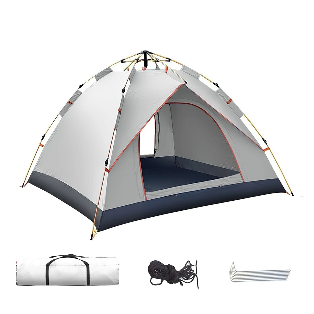 Automatic Double Camping Tent - Waterproof, UV Protection, Quick Set Up, Suitable for 2 Persons