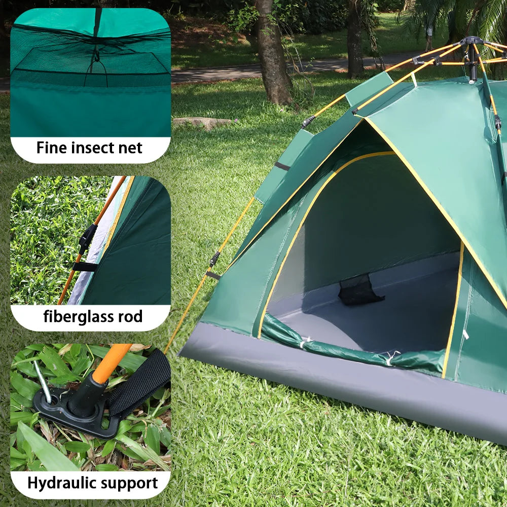 Automatische Camping Tent – 3-4 Persoons Waterdichte Pop-up Tent