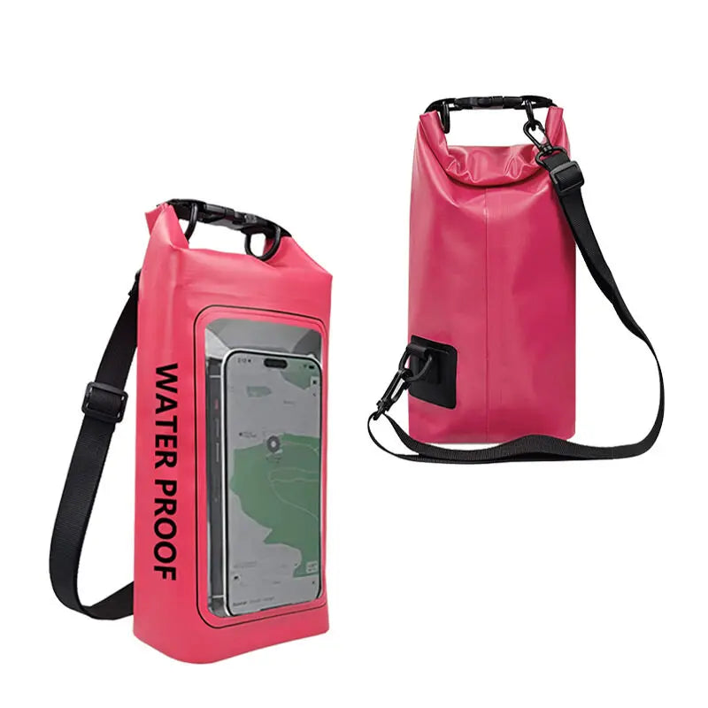 2L Droogzak met Touchscreen – Waterdichte Tas voor Trekking, Raften, Surfen & Kajak – Outdoor Sporttassen Campinguitrusting