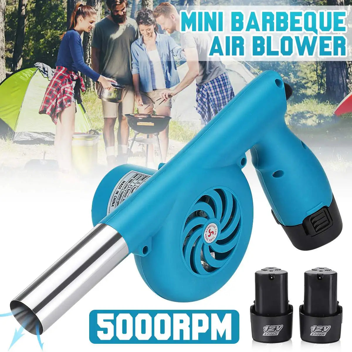 Draagbare Elektrische BBQ Ventilator | Handventilator voor Barbecue & Koken