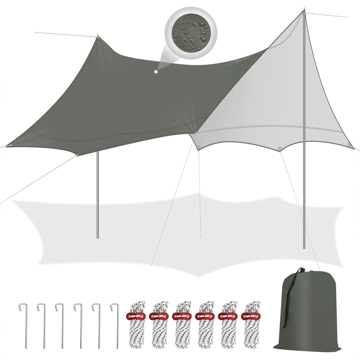 Outdoor Beschermende Camping Waterdichte Tarpaulin – UV & Regenbestendig