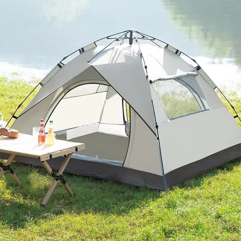 Automatic Double Camping Tent - Waterproof, UV Protection, Quick Set Up, Suitable for 2 Persons