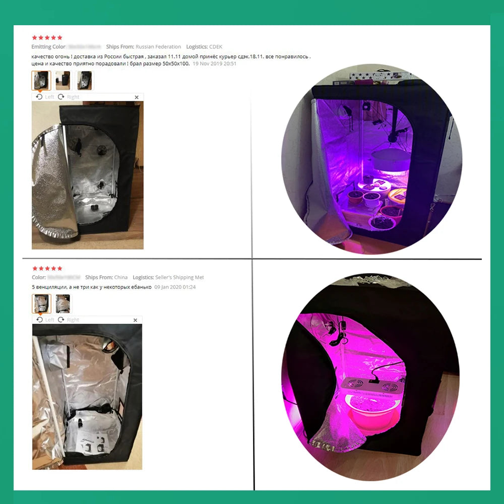Complete Kweekset – Hydrocultuur Kweektent met LED Grow Light, Koolstoffilter & Ventilator – Indoor Kweek Systeem