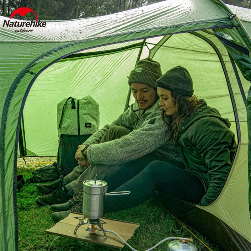 Naturehike Opalus 20D Tunnel Tent – 2-4 Persoons Ultralichte Waterdichte Campingtent