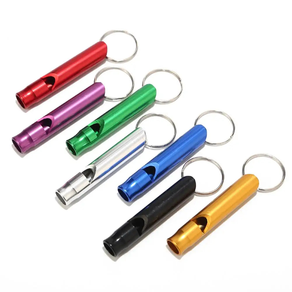 Outdoor Multifunctionele Aluminium Fluit met Sleutelhanger, Mini SOS Fluit voor Survival, Noodhulp en Avonturen
