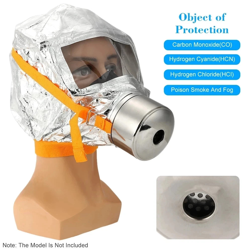 New Fire Emergency Escape Mask – 30 Minutes Protection Against Smoke and Dust, CE Certified