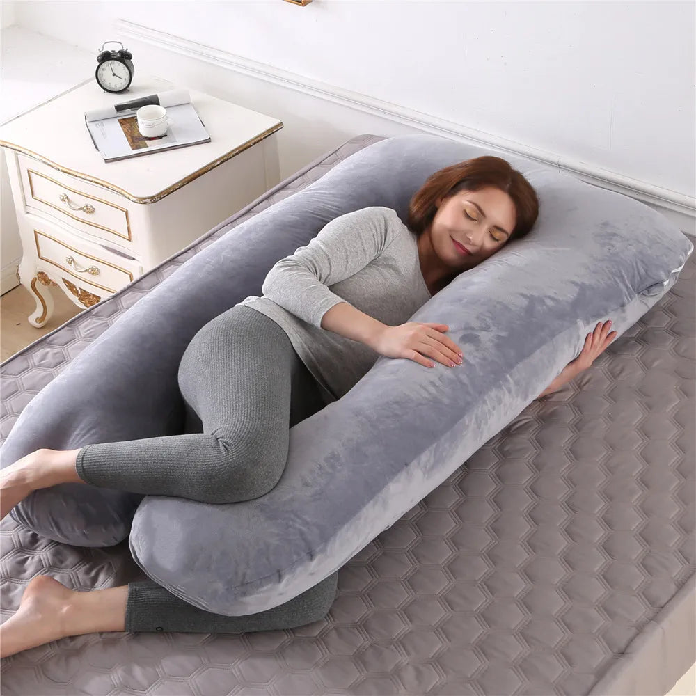 130*70cm Zwangerschaps Kussen - Lichaamskussen voor Zwangerschap, Borstvoeding en Slaapcomfort voor Vrouwen
