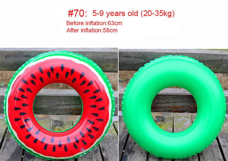 Watermelon Pool Float - Inflatabele Zwemring voor Volwassenen en Kinderen, Perfect voor Zomer Beach Party en Zwembad