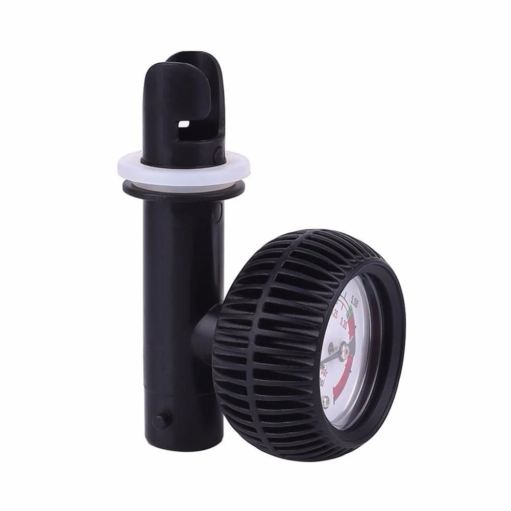 Kayak Boot Lucht Drukmeter - Rubber Dinghy Barometer met Handpomp, Verstelbaar tot 0.35 Bar voor Inflatable Boats