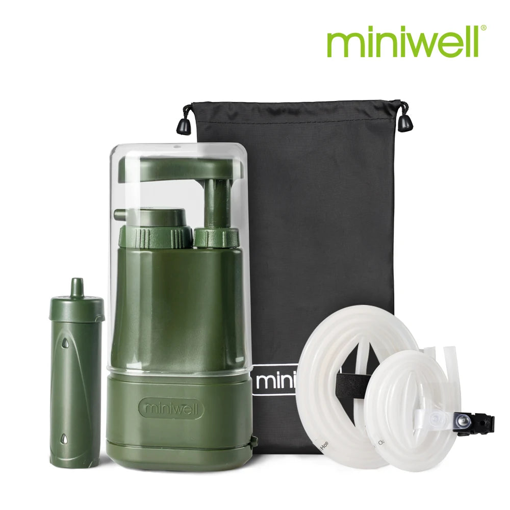 Draagbaar Waterfilter voor Camping, Hiking & Noodgevallen – 3-laags Filtratiesysteem
