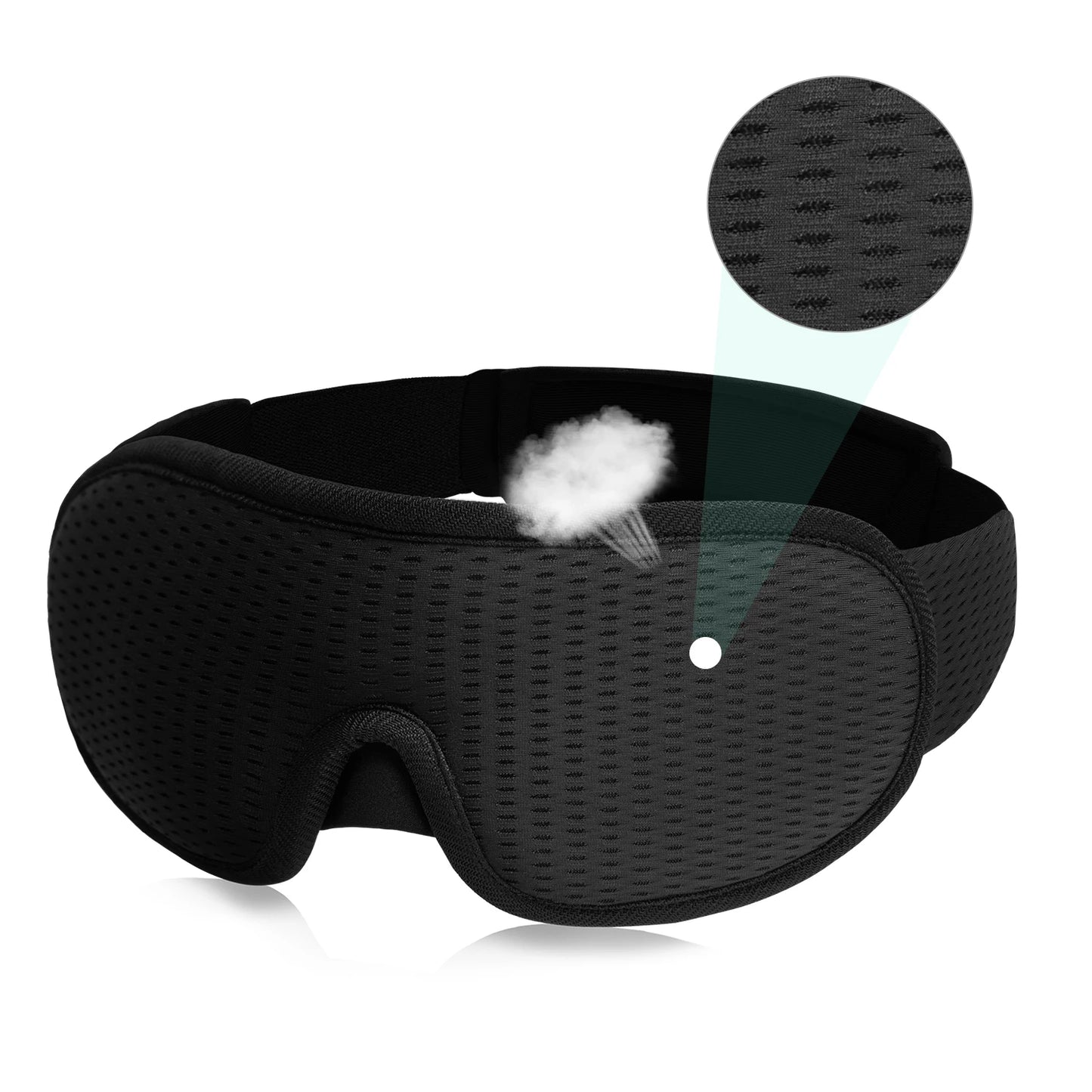 3D Slaapmasker - Blokkeer Licht, Zachte Gevoerde Oogmasker voor Slaap, Reis, en Ontspanning