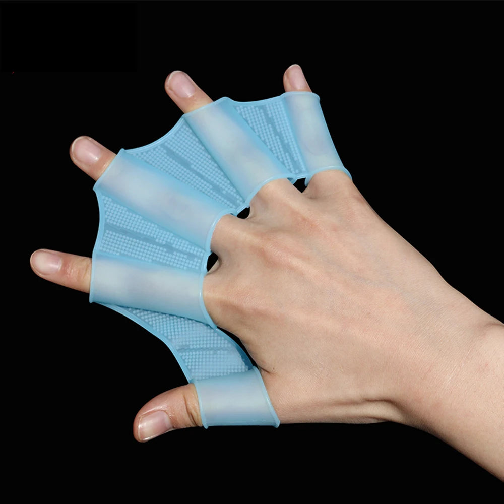 Siliconen Zwemvins Flippers voor Mannen, Vrouwen & Kinderen – Halfvinger Webbed Handschoenen voor Zwemmen, Training & Professionele Sport