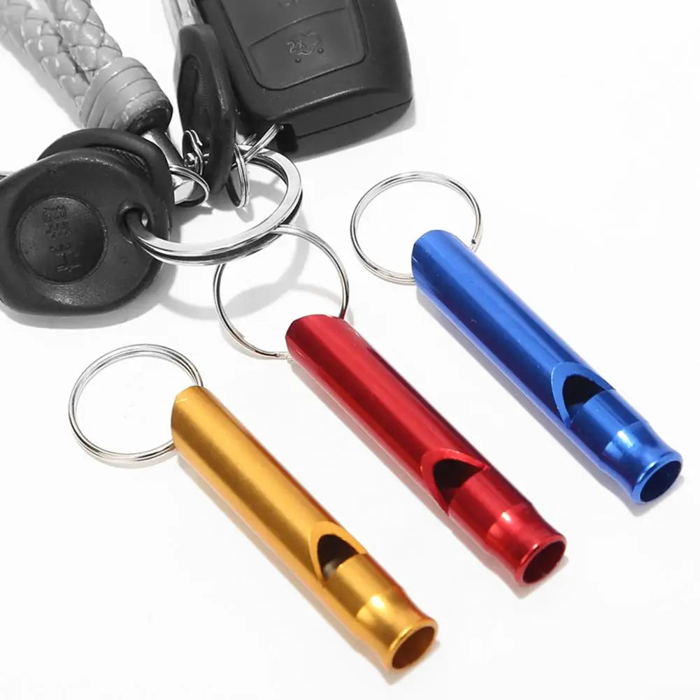 Outdoor Multifunctionele Aluminium Fluit met Sleutelhanger, Mini SOS Fluit voor Survival, Noodhulp en Avonturen