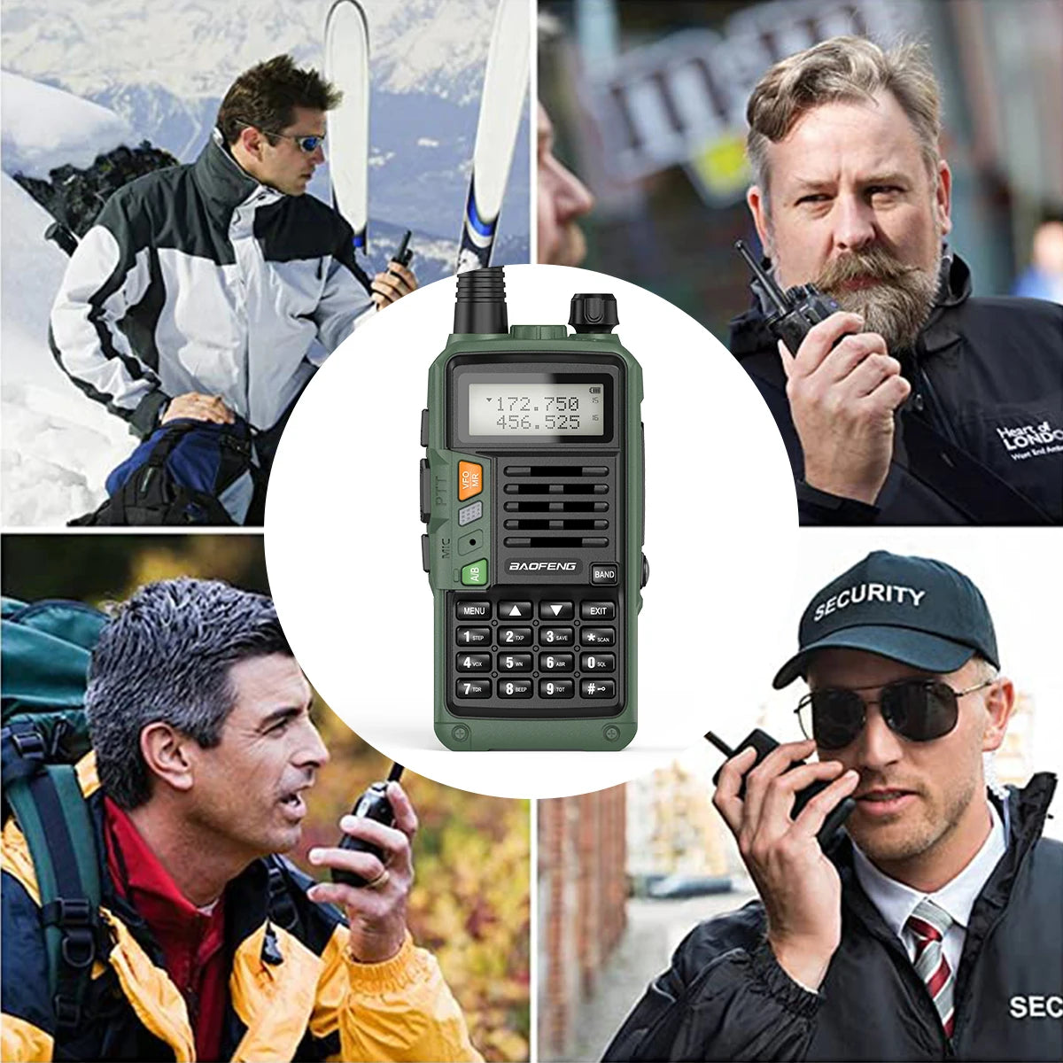 UV-S9 PLUS 10W Dual Band Walkie Talkie - Lange Afstand VHF UHF Handheld Radio voor Camping en Outdoor