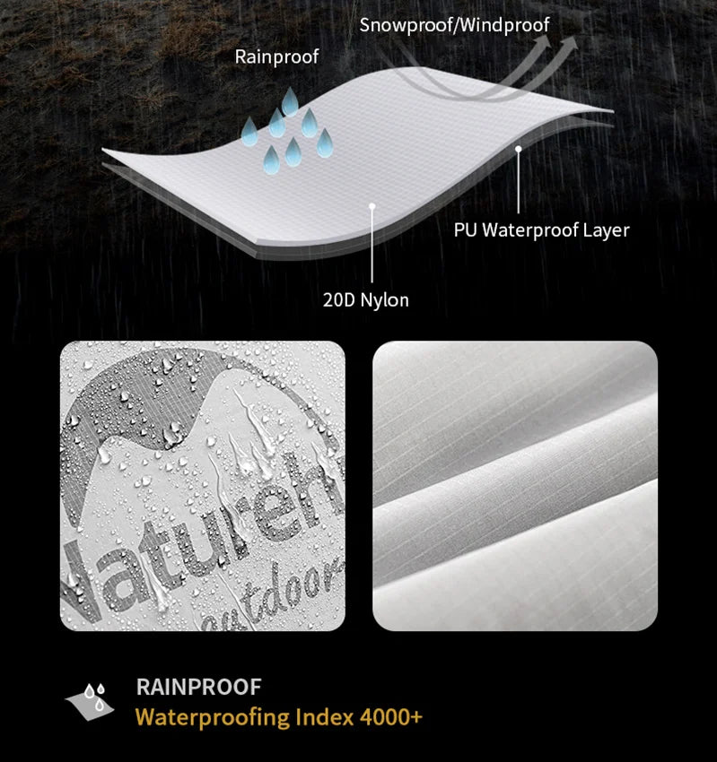CloudUp 3-Persoons Ultralight Camping Tent – 20D Silicone, Dubbele Laag & Aluminium Frame