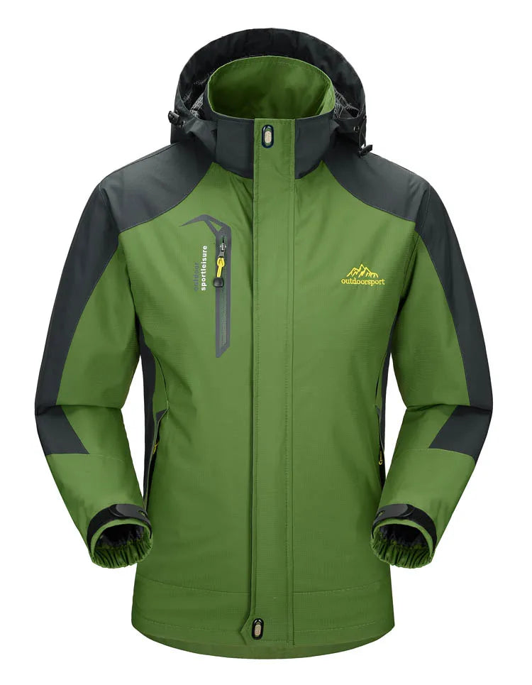 Heren Camping & Hiking Jas – Winddichte, Waterdichte en Sneldrogende Outdoor Jas voor Herfst, Klimmen en Trekking