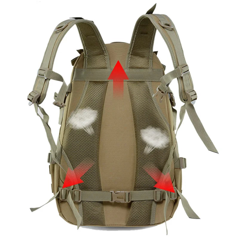 40L Tactische Rugzak met Molle โ Outdoor Reistas voor Heren | Hiking, Kamperen & Vissen