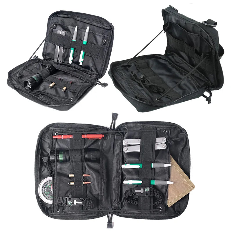 EDC Tactical MOLLE-Tasche – multifunktionale wasserdichte Nylontasche für Outdoor-, Sport- und medizinische Werkzeuge