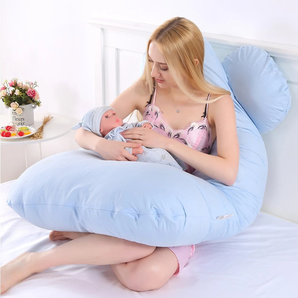 130*70cm Zwangerschaps Kussen - Lichaamskussen voor Zwangerschap, Borstvoeding en Slaapcomfort voor Vrouwen