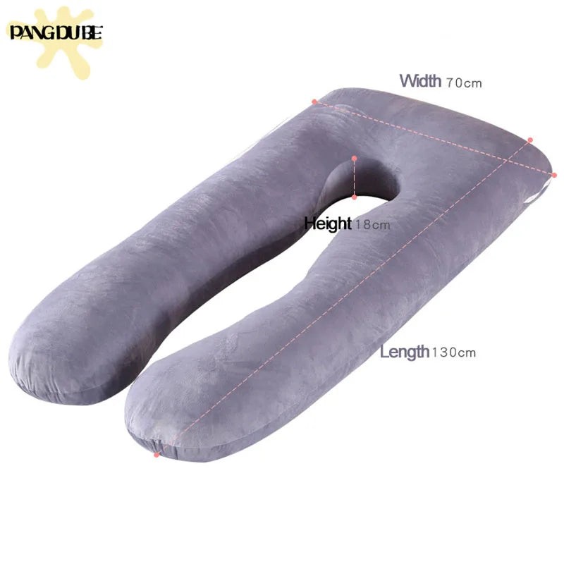 130*70cm Zwangerschaps Kussen - Lichaamskussen voor Zwangerschap, Borstvoeding en Slaapcomfort voor Vrouwen