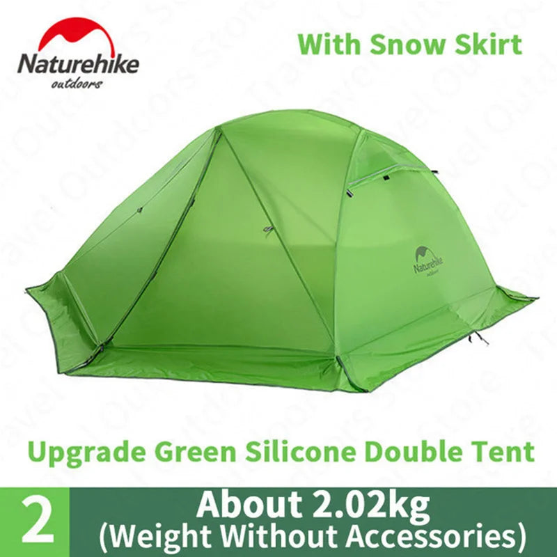 Naturehike Star River 2-Persoons Ultralichte Trekkingtent – 4-Seizoenen Waterdicht – 20D Silicone Nylon