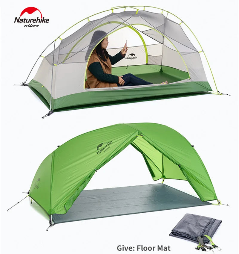 Naturehike Star River 2-Persoons Ultralichte Trekkingtent – 4-Seizoenen Waterdicht – 20D Silicone Nylon