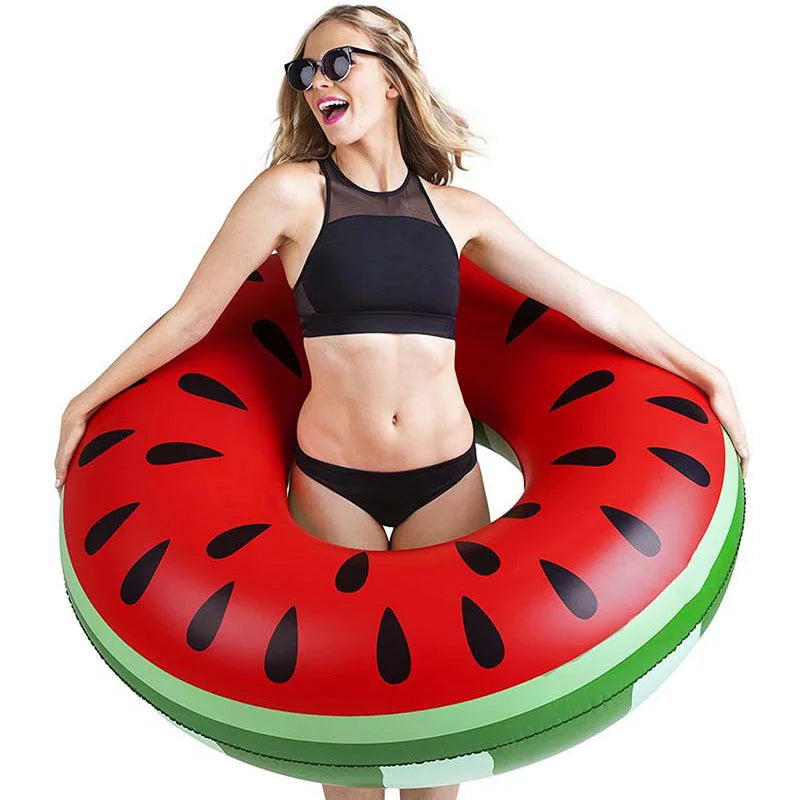 Watermelon Pool Float - Inflatabele Zwemring voor Volwassenen en Kinderen, Perfect voor Zomer Beach Party en Zwembad