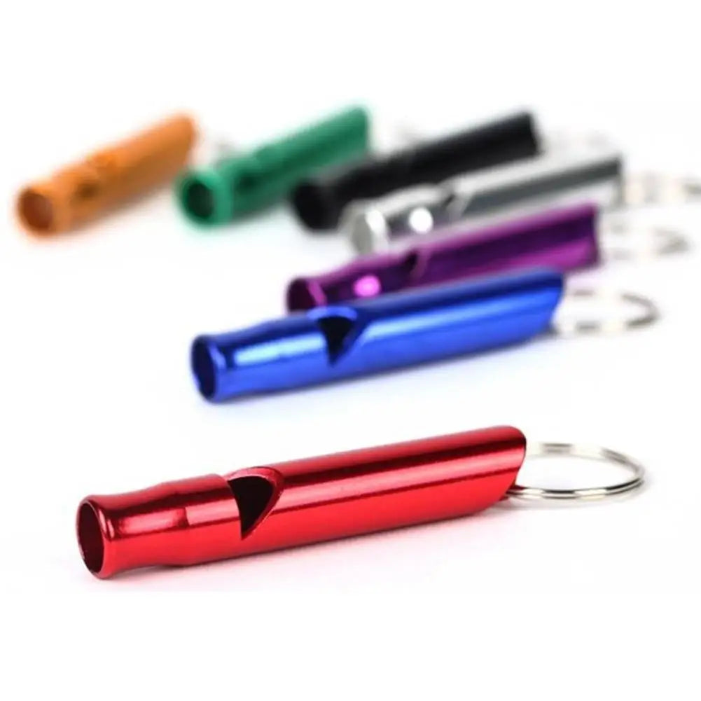 Outdoor Multifunctionele Aluminium Fluit met Sleutelhanger, Mini SOS Fluit voor Survival, Noodhulp en Avonturen