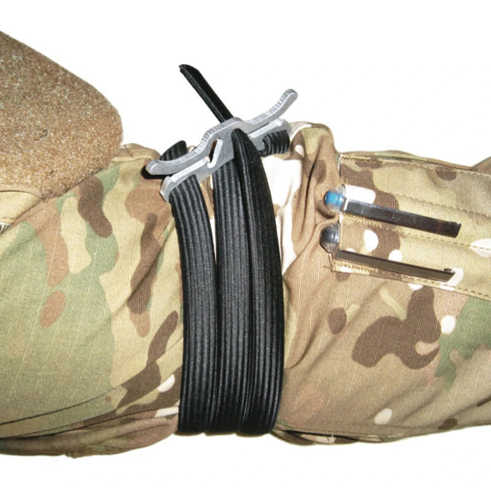 EDC Emergency Survival Tourniquet, 1-3 Stuks Eerste Hulp Tactisch Accessoire, Medische Elastische Touw voor Kamperen en Overleving