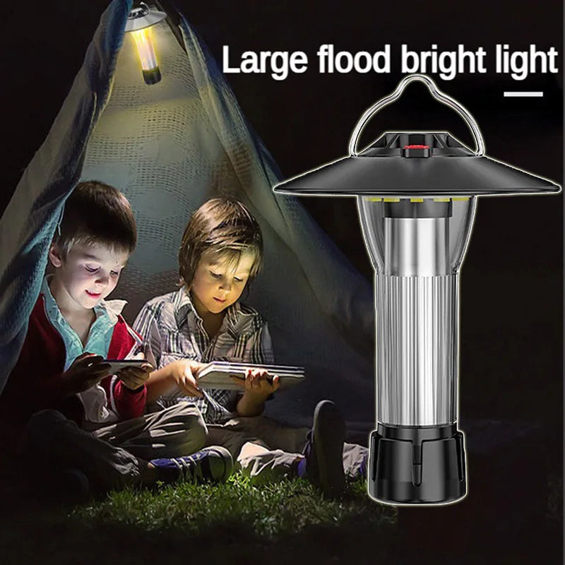 2200mAh Campinglamp met Magnetische Basis | 5 Verlichtingsmodi LED Zaklamp en Noodlamp, Vergelijkbaar met Blackdog Goal Zero Lantern