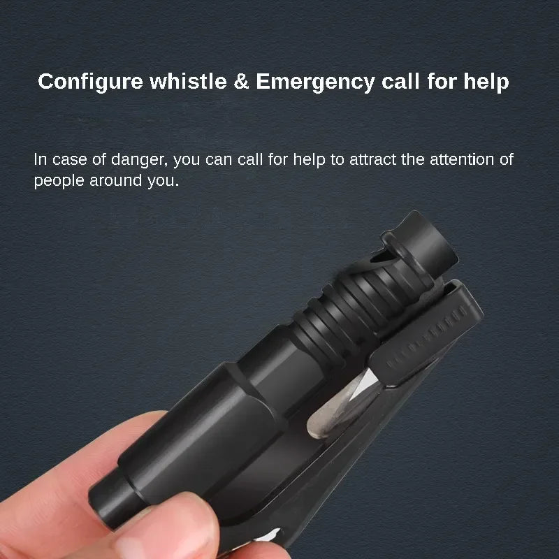 Safety Hammer 3-in-1 Car Escape Tool – Window Breaker, Seat Belt Cutter, Compact Emergency Hammer for Car Accessories