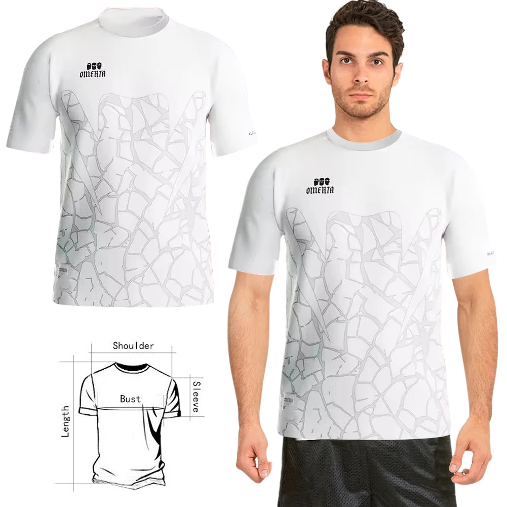 Zomer 3D Print 47 Mannen T-shirt, Ademend Jersey, Ronde Hals, Korte Mouwen, Casual Top voor Hardlopen, Hiken, Vissen en Buitenactiviteiten