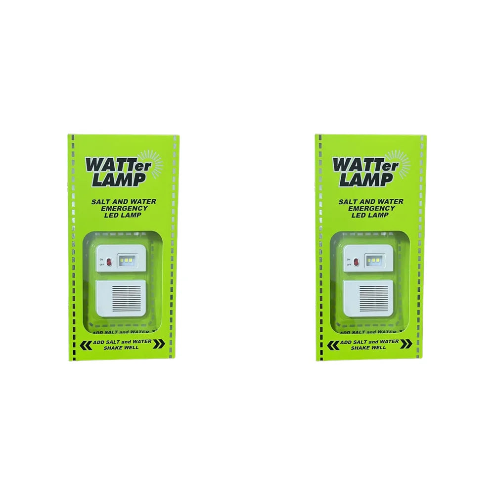 Salzwasser-Notfalllampe – Tragbares, wiederverwendbares LED-Campinglicht für Outdoor, Angeln und Picknicks