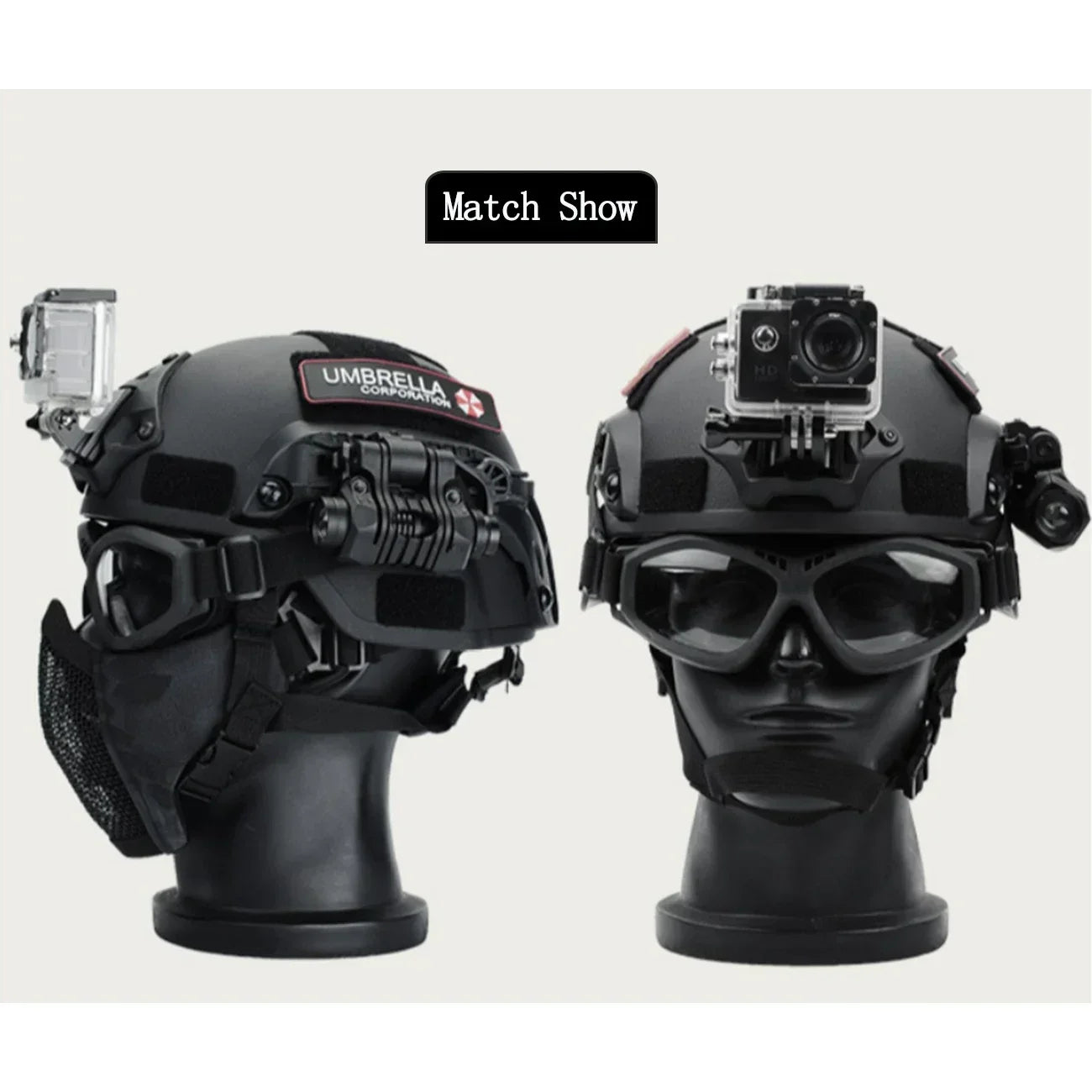 MICH2000 Airsoft MH Tactical Helm – Militärhelm mit Batterietasche für Airsoft, Jagd und Sicherheit