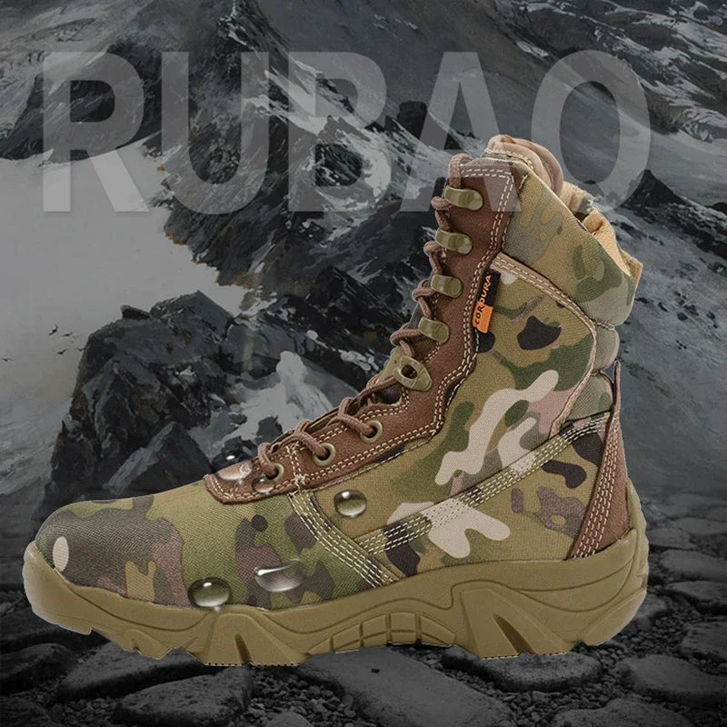 Tactische Legerlaarzen Heren – Waterdichte Outdoor Werkschoenen & Hiking Boots