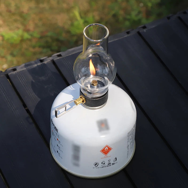 Draagbare Camping Gas Kaarslamp | Compacte Butaan Gaslamp voor Outdoor Kamperen, Vissen en Picknick
