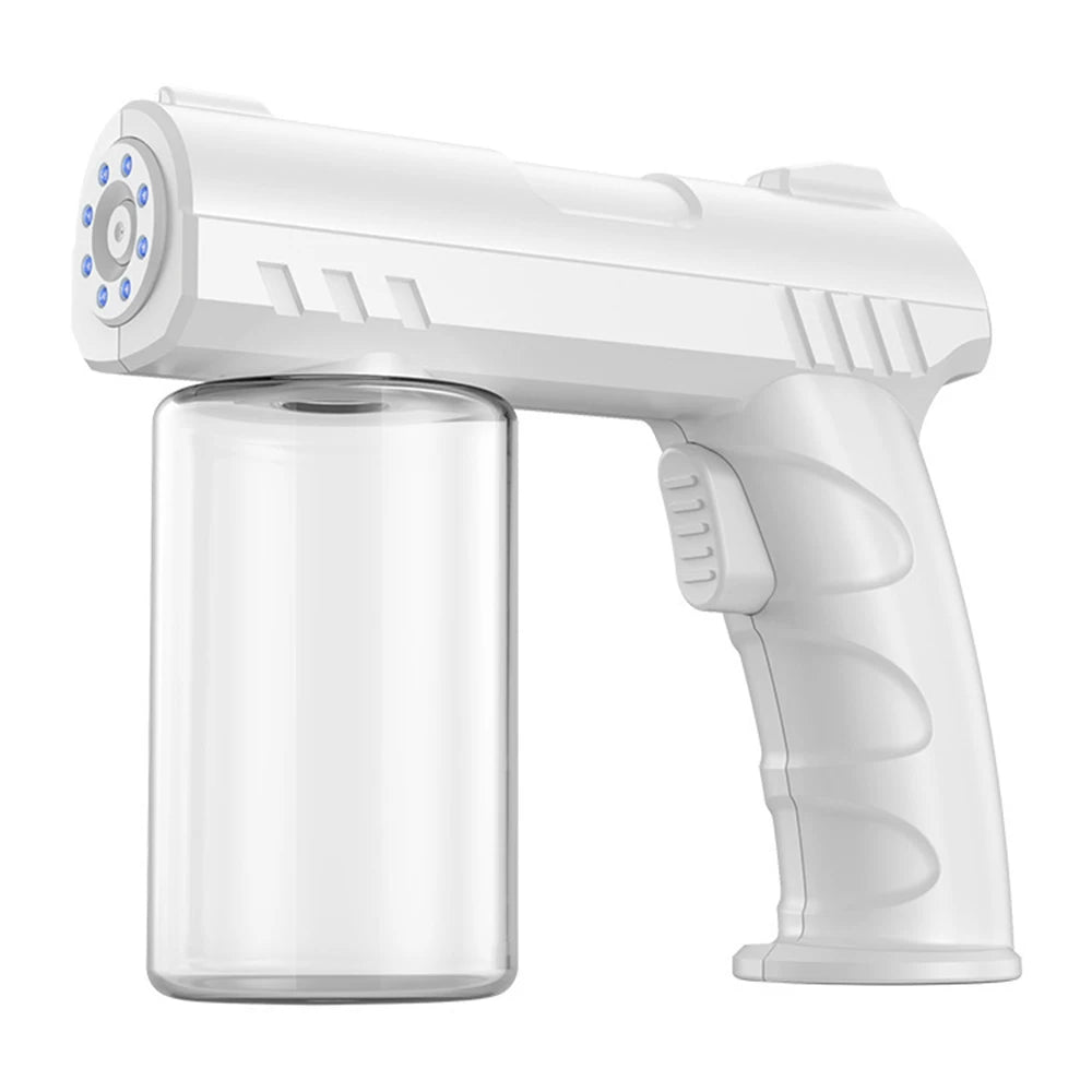 280 ml kabelloser elektrischer Desinfektionssprüher – USB-Nano-Zerstäuber mit blauem Licht für Haus und Garten