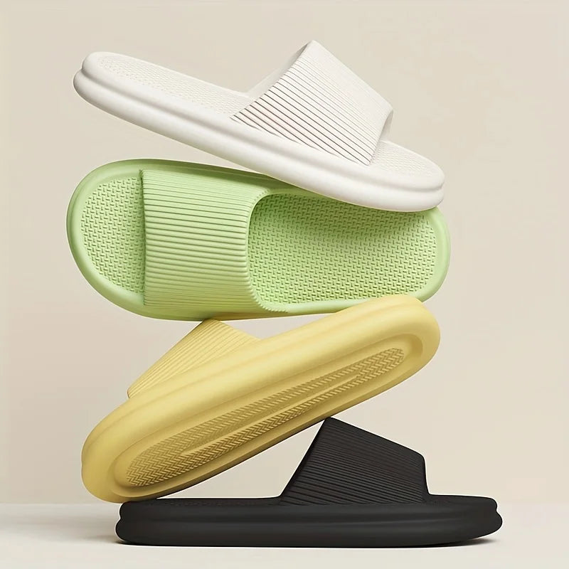 Nieuwe Heren EVA Slides - Non-Slip Open Teen Slippers, Sneldrogend voor Binnen, Douche en Wandelen