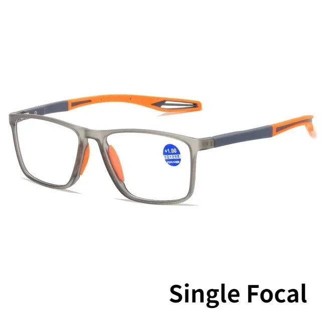 TR90 Multifocale Leesbril - Anti-blauw Licht Bril voor Mannen en Vrouwen, Ultralichte Progressieve Bril voor Dichtbij en Veraf